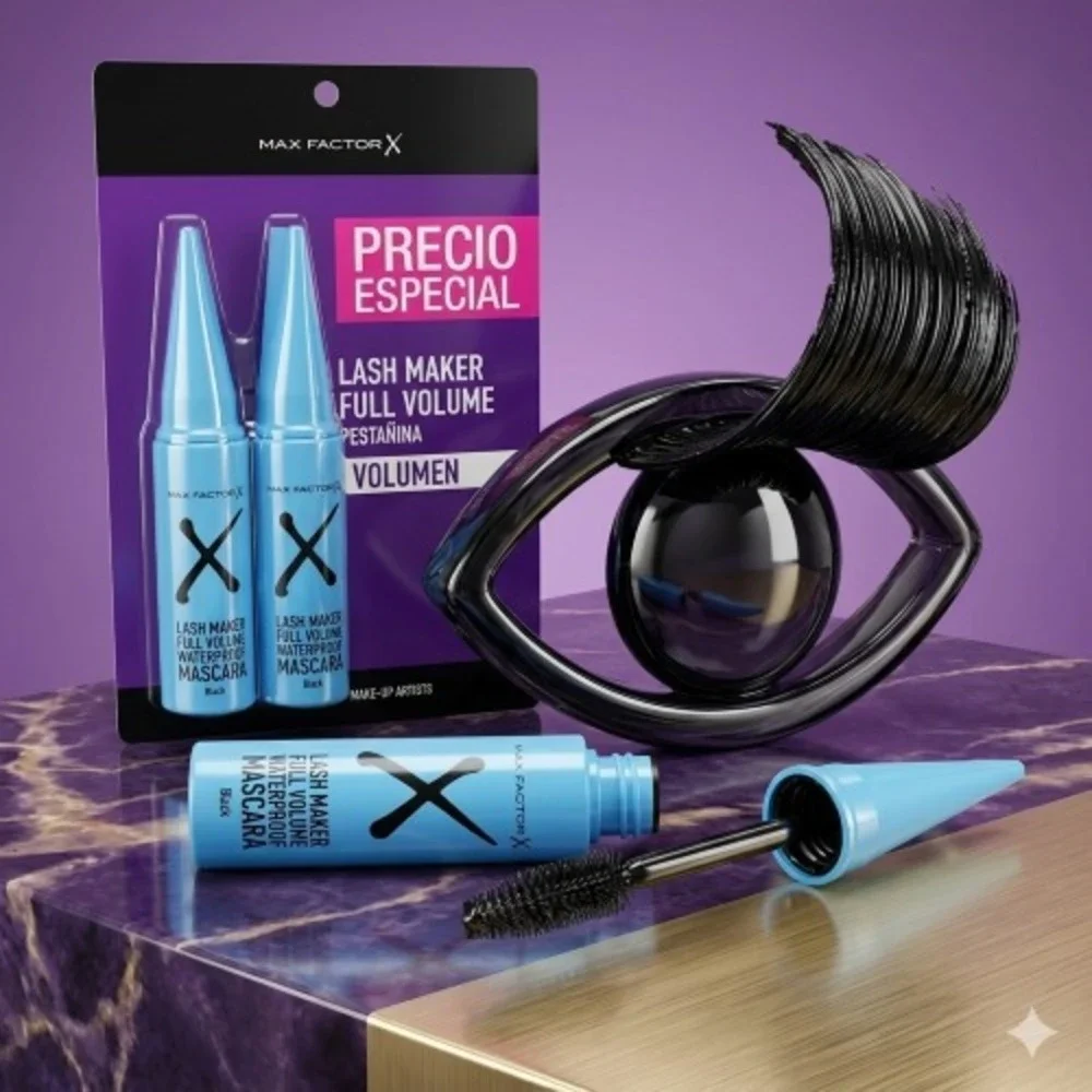 Max Factor X Lash Maker‎ Duo | Full Volume Brush | Black Waterproof Mascara Set